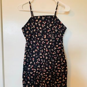 Floral, Spaghetti Strap, Knee length Dress.